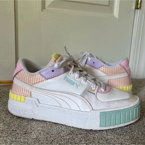 Colorful Patterned Platform Pumas